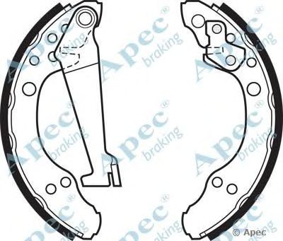 APEC BRAKING shu301 -  Комплект тормозных колодок